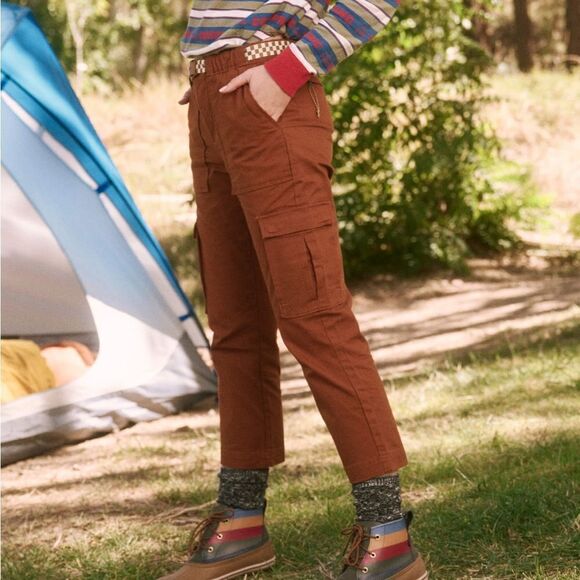 THE GREAT. + Eddie Bauer The Canvas Hike Pant in Rust sz 0 - Picture 3 of 5